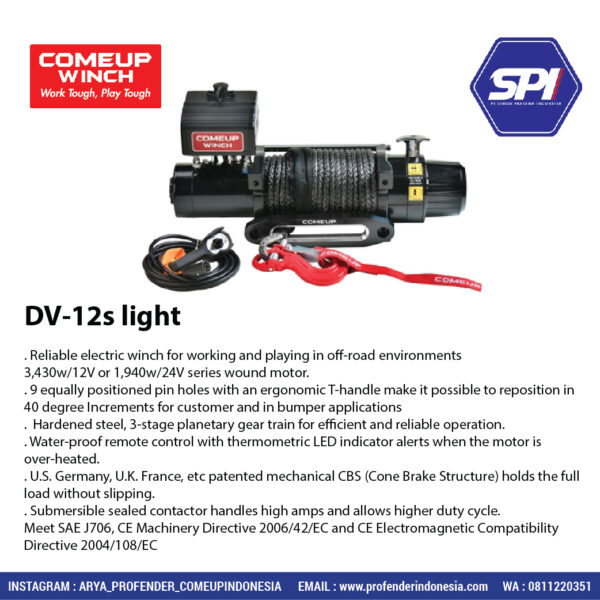 Comeup Winch DV-12s light