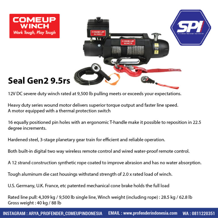 Comeup Winch Seal Gen2 9.5rs