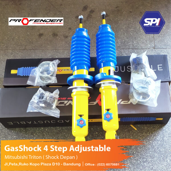 Gasshock 4 Step Adjustable Mitsubishi Triton (Shock Depan)
