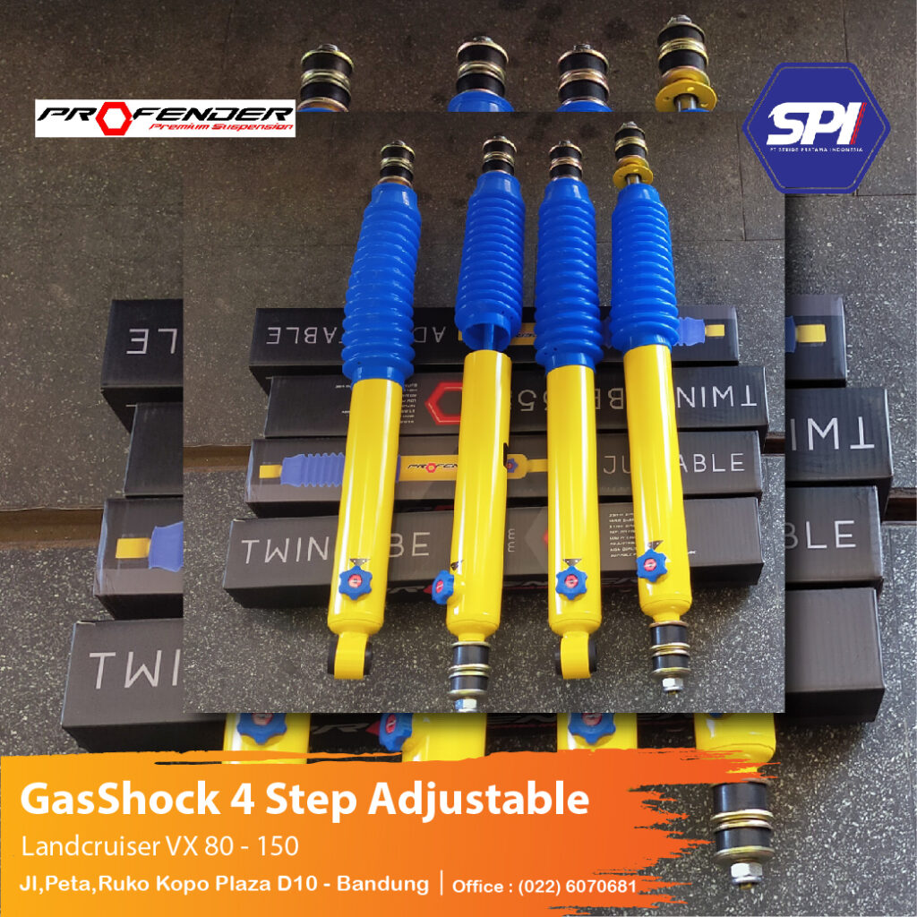 Gasshock 4 Step Adjustable Landcruiser VX 80